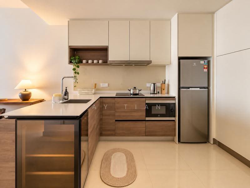 Service Residence for Sale at ViiA Residences - Jay Tian - Kitchen - PropertyGuru.com.my