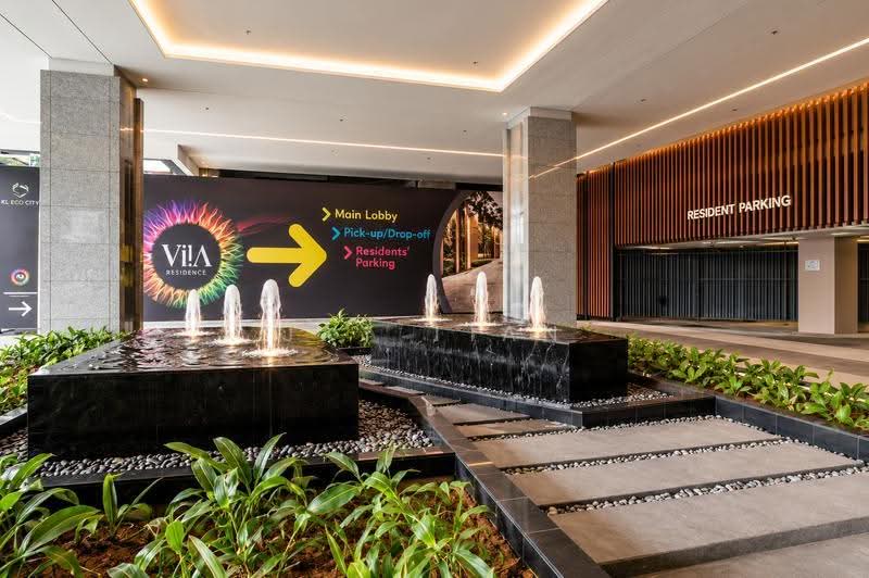 Service Residence for Sale at ViiA Residences - Jay Tian - Entrance & Drop Off / Pick Up Point - PropertyGuru.com.my