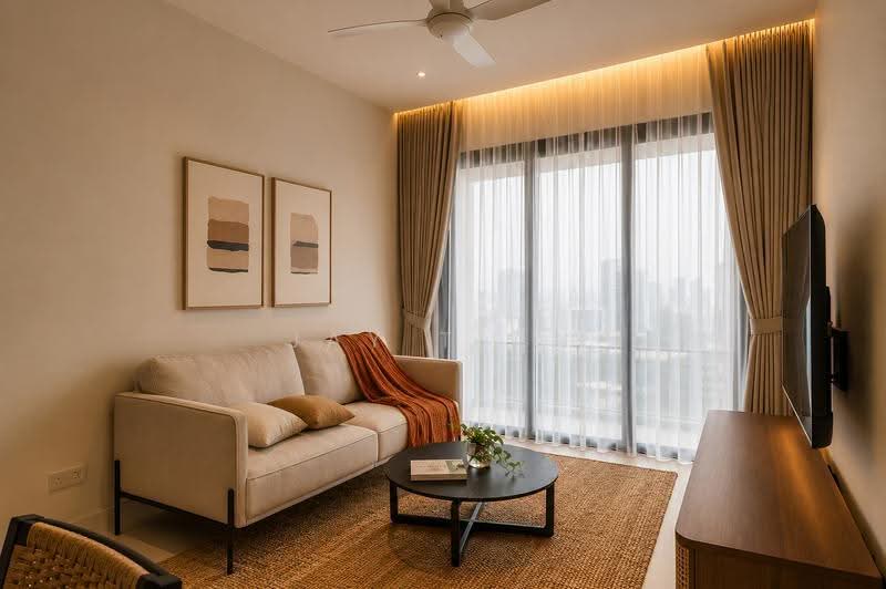 Service Residence for Sale at ViiA Residences - Jay Tian - Living Room - PropertyGuru.com.my