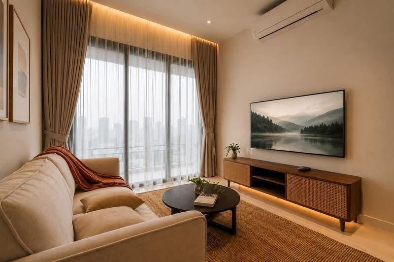 Service Residence for Sale at ViiA Residences - Jay Tian - Living Room - PropertyGuru.com.my