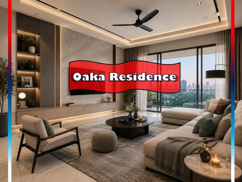Kondominium untuk Dijual di Oaka Residences - Ivy Low - Living Room - PropertyGuru.com.my