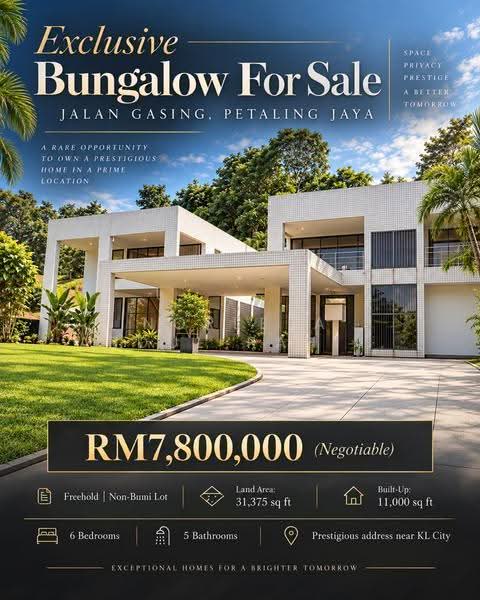 Bungalow House for Sale in Petaling Jaya (Selangor) - Norlela Abdul Rahman - Exterior - PropertyGuru.com.my