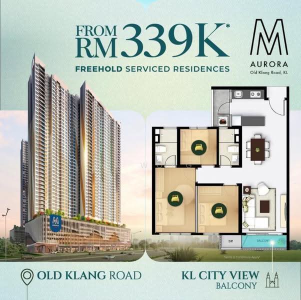 Kediaman Servis untuk Dijual di M Aurora - MH Wong - Bedroom - PropertyGuru.com.my