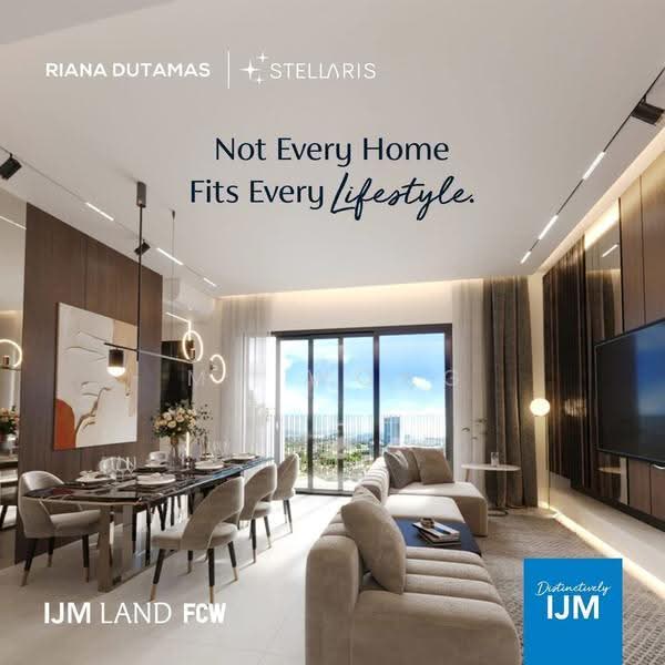 Kediaman Servis untuk Dijual di Stellaris @ Riana Dutamas - MH Wong - Living Room - PropertyGuru.com.my