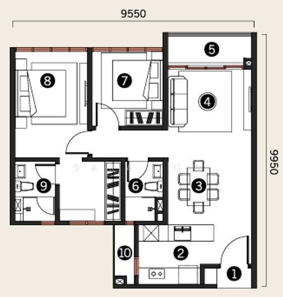 Kediaman Servis untuk Disewa di Millerz Square Serviced Residence - Sara Low - PropertyGuru.com.my