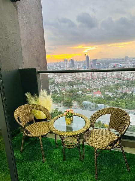 Service Residence for Rent at Aera Residence - David Lao - Balcony - PropertyGuru.com.my