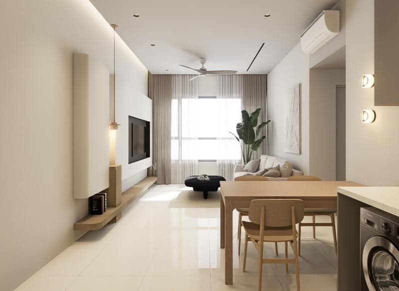 Kediaman Servis untuk Disewa di Residensi Estetik 8 (Est8) - Siong Yoong - Living Room - PropertyGuru.com.my