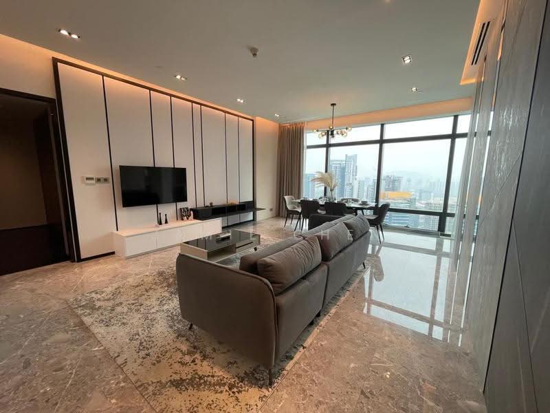 Service Residence for Rent at Four Seasons Place - Jamie Chen - Living Room - PropertyGuru.com.my