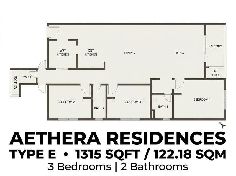 Kediaman Servis untuk Dijual di Aethera Residences - Kevin Tan - PropertyGuru.com.my