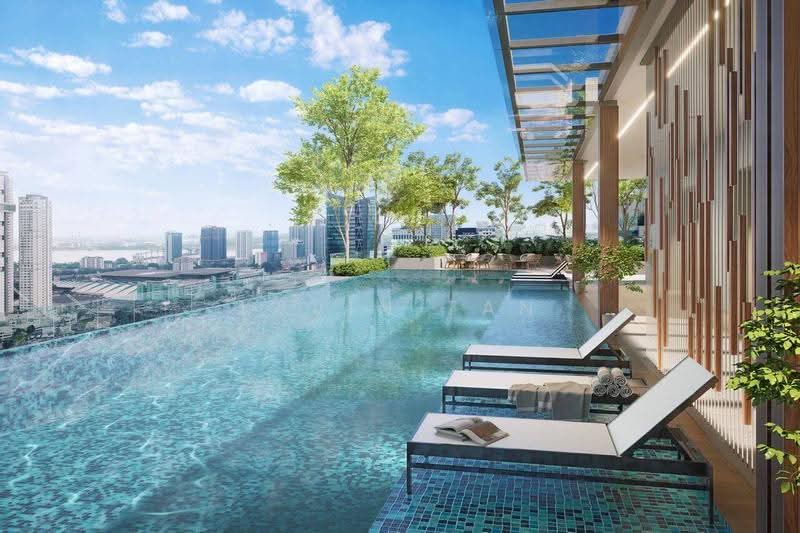 Kediaman Servis untuk Dijual di Aethera Residences - Kevin Tan - Pool - PropertyGuru.com.my