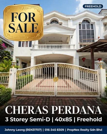 Rumah Berkembar untuk Dijual di Taman Cheras Perdana (Cheras) - Johnny Leong - PropertyGuru.com.my