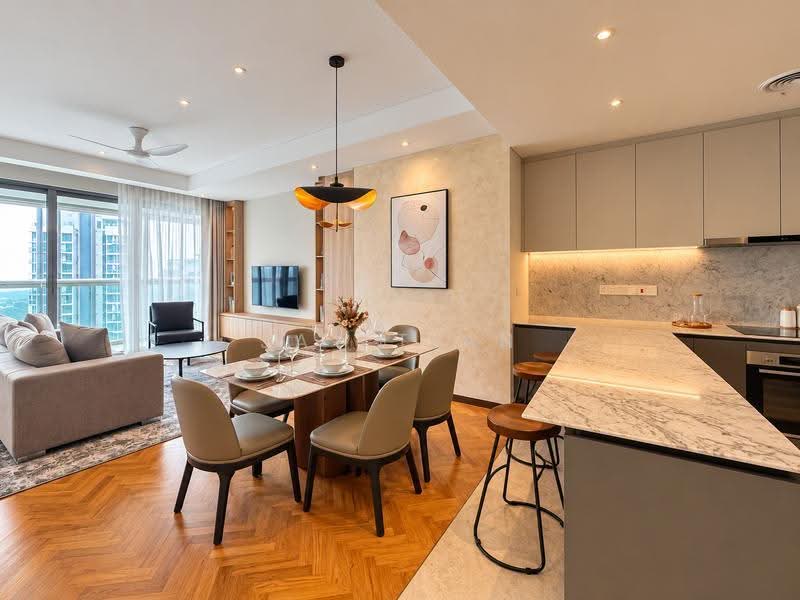 Service Residence for Sale at Southpoint Residences - Jay Tian - Dining Area - PropertyGuru.com.my