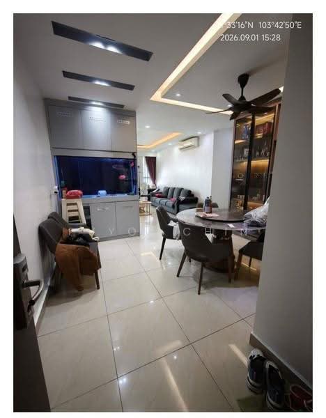 Kediaman Servis untuk Disewa di D'Secret Garden (Pangsapuri Kempas Indah) - Puyol Chin - Living Room - PropertyGuru.com.my