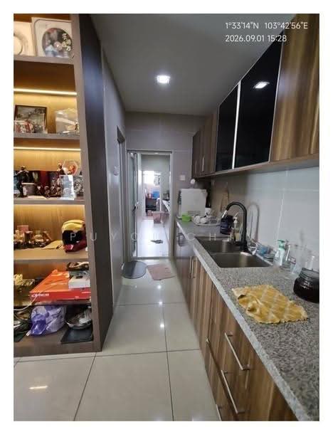 Kediaman Servis untuk Disewa di D'Secret Garden (Pangsapuri Kempas Indah) - Puyol Chin - Kitchen - PropertyGuru.com.my