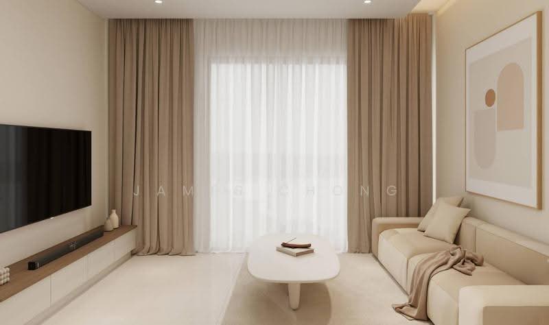 Service Residence for Sale at Jernih Residence - James Chong - Living Room - PropertyGuru.com.my
