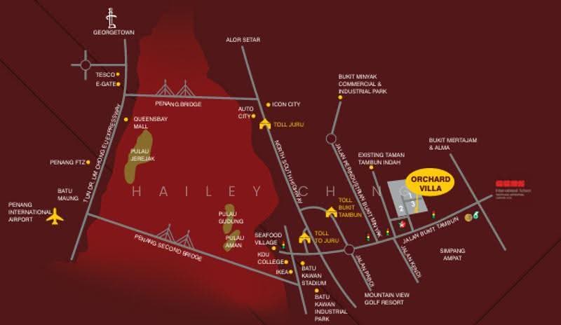 Bungalow House untuk Dijual di Orchard Villa (Simpang Ampat) - Hailey Ch'ng - Location - PropertyGuru.com.my