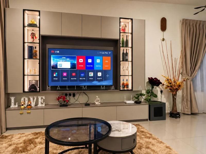 Service Residence for Rent at Gems Residences - Halim Mazlan - Living Room - PropertyGuru.com.my