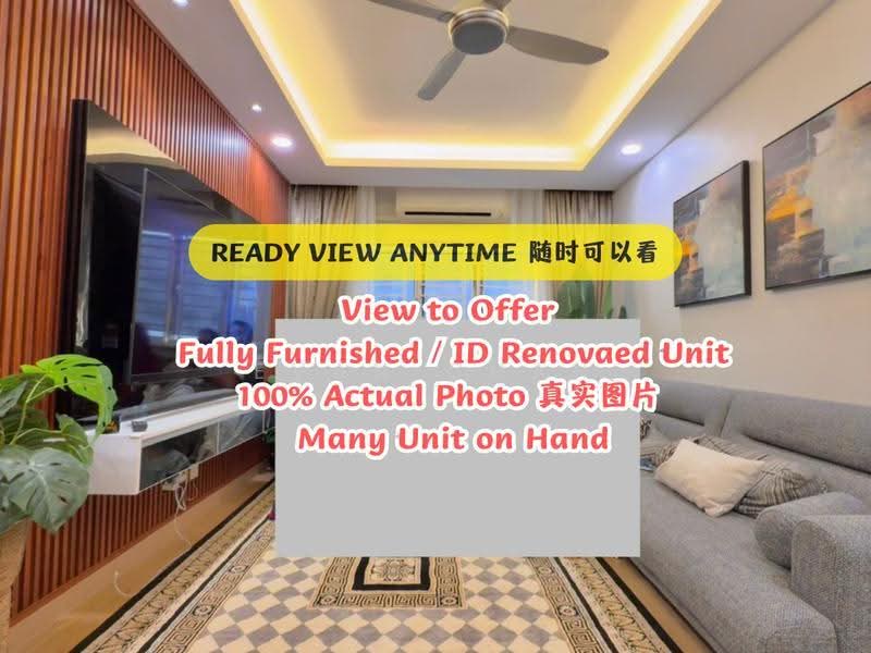 Pangsapuri untuk Dijual di De Bayu Apartment - Evan Chan - Living Room - PropertyGuru.com.my