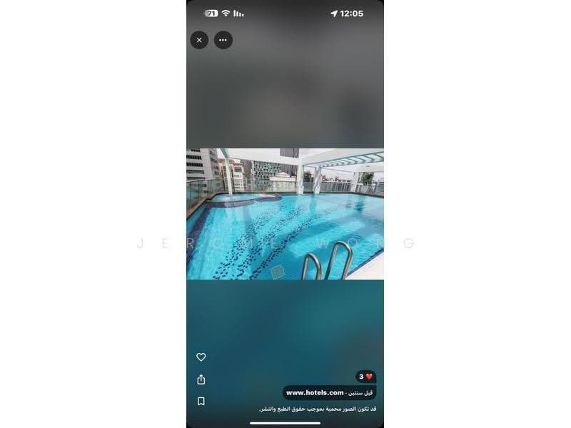 Service Residence for Rent at Parkview Service Apartment - Jerome Wong - Pool - PropertyGuru.com.my