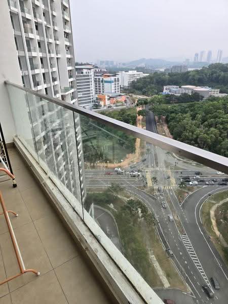 Service Residence for Rent at Cybersquare - Ethan Yong - Balcony - PropertyGuru.com.my