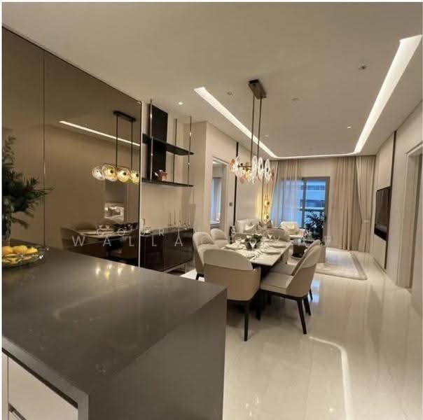 Service Residence for Sale at CloutHaus Residences - Courines Tan - Living Room - PropertyGuru.com.my
