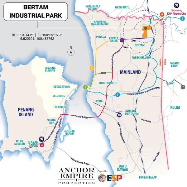 Tanah Perindustrian untuk Dijual di Bertam (Kepala Batas) - Kate Lai - PropertyGuru.com.my