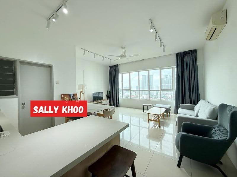 Kediaman Servis untuk Disewa di Birch Regency @ Penang Times Square - Sally Khoo - Living Room - PropertyGuru.com.my