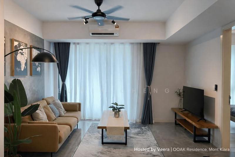 Service Residence for Rent at Ooak Serviced Apartments @ Kiara 163 - Edwin Cheng - Living Room - PropertyGuru.com.my