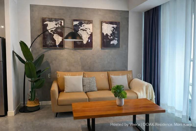 Service Residence for Rent at Ooak Serviced Apartments @ Kiara 163 - Edwin Cheng - Living Room - PropertyGuru.com.my