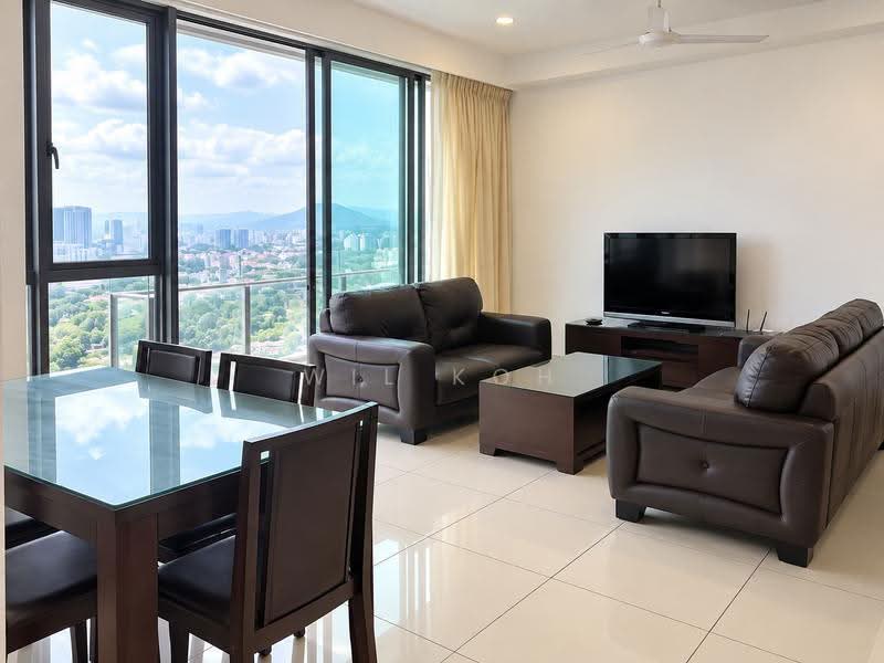 Kediaman Servis untuk Disewa di Setia SKY Residences - Wil Koh - Living Room - PropertyGuru.com.my
