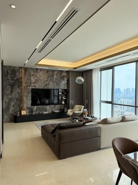 Kondominium untuk Dijual di Capella Embassy (D'Rapport Residences) - Darren Tan - Living Room - PropertyGuru.com.my
