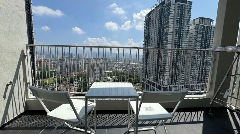 Service Residence for Rent at UNA Serviced Apartment - Mandy Liew - Balcony - PropertyGuru.com.my