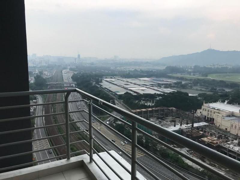 Service Residence for Sale at Greenz (Residensi Flora) @ One South - Janet Au - Balcony - PropertyGuru.com.my