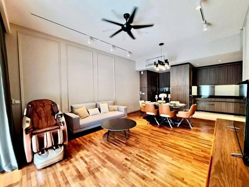 Service Residence for Rent at Straits Residences - Lim Keh Sin - Living Room - PropertyGuru.com.my
