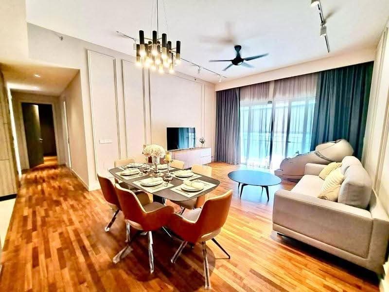 Service Residence for Rent at Straits Residences - Lim Keh Sin - Living Room - PropertyGuru.com.my