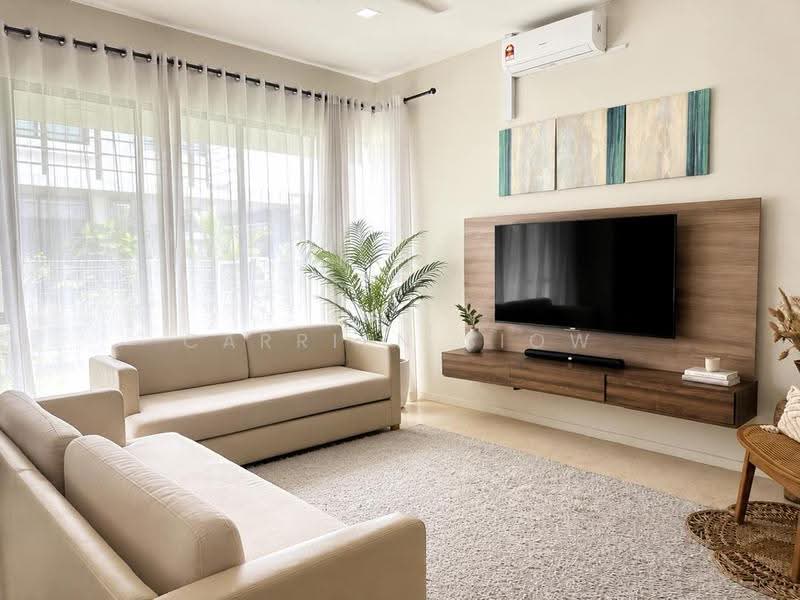 Rumah Berkembar untuk Dijual di East Ledang (Iskandar Puteri (Nusajaya)) - Carrien Siow - Living Room - PropertyGuru.com.my
