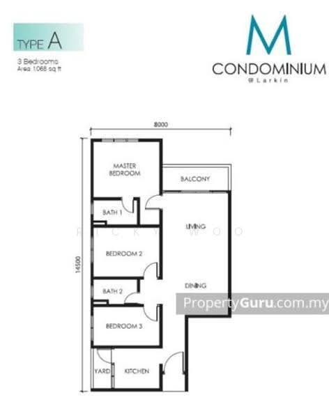 Kondominium untuk Dijual di M Condominium @ Larkin - Ricky Woo - PropertyGuru.com.my