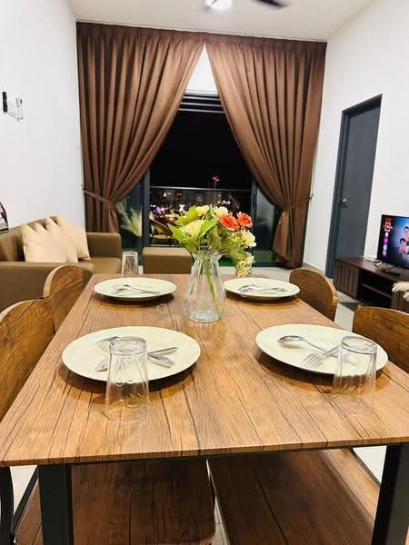 Service Residence for Rent at Aera Residence - Yee Cheak Chen - Living Room - PropertyGuru.com.my
