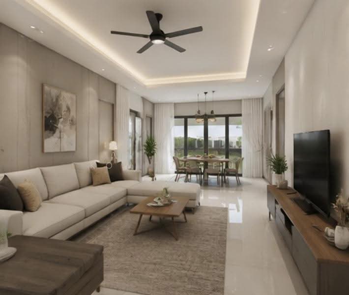 Semi-Detached House for Sale in Mantin (Negeri Sembilan) - Kow Tze Fui - Living Room - PropertyGuru.com.my