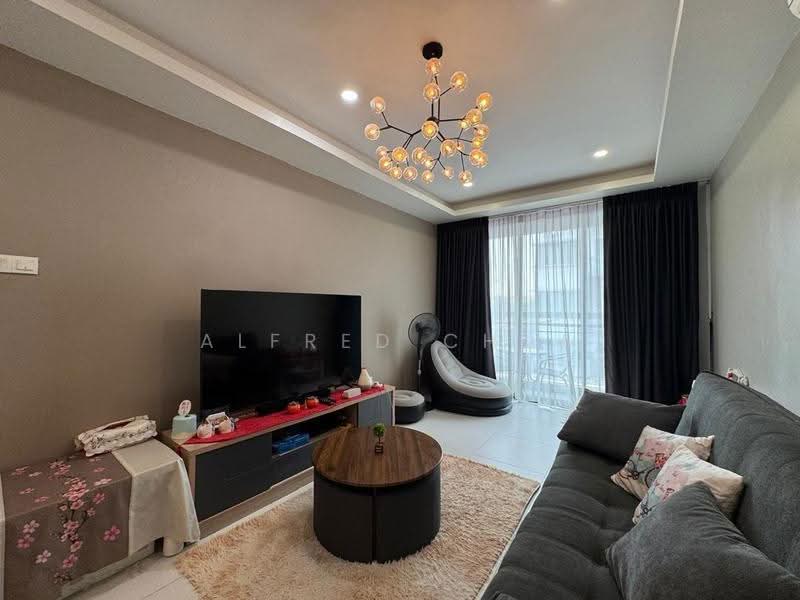 Pangsapuri untuk Dijual di Residensi PR1MA Premier Matang, Kuching, Sarawak - Alfred Chua - Living Room - PropertyGuru.com.my