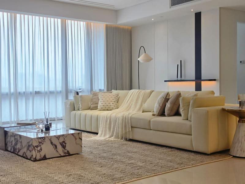 Service Residence for Rent at Pavilion Damansara Heights - Zakee Chan - Living Room - PropertyGuru.com.my