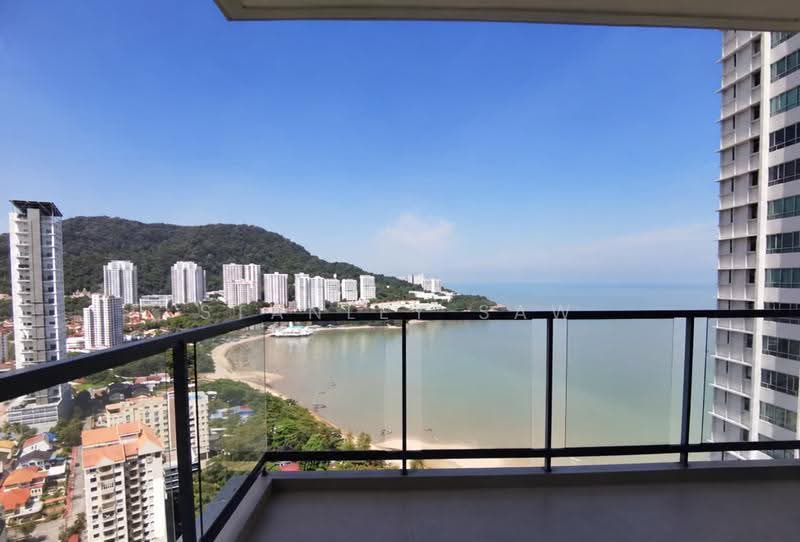Kondominium untuk Dijual di Infinity Beachfront Condominium - Stanley Saw - Balcony - PropertyGuru.com.my