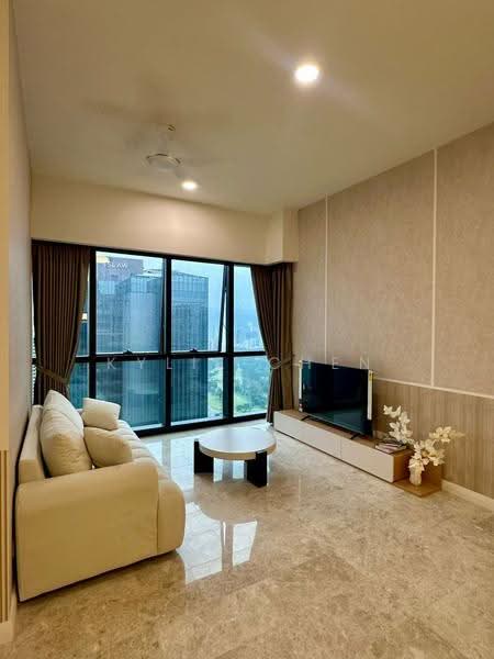 Kediaman Servis untuk Disewa di TRX Residences - Kylie Chen - Living Room - PropertyGuru.com.my