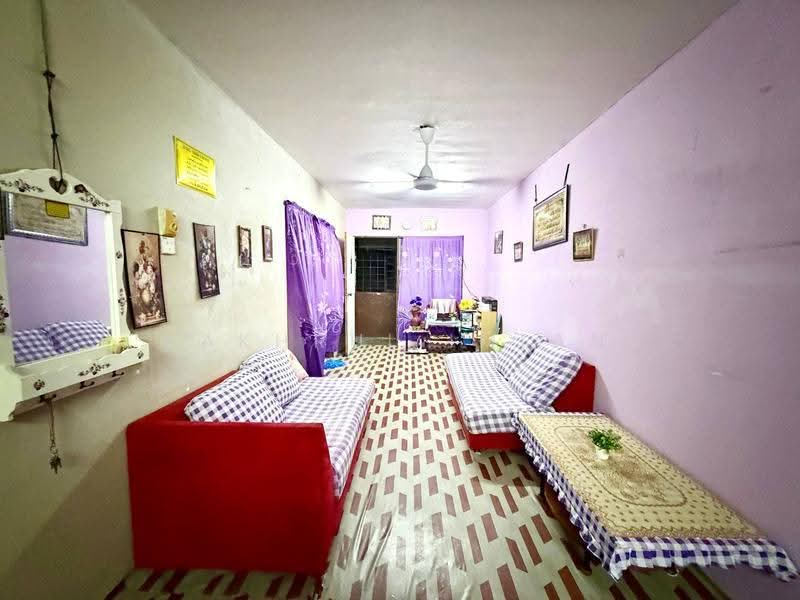 Flat for Sale at Flat Tasek 64 - Fakhrul Imlan - Living Room - PropertyGuru.com.my