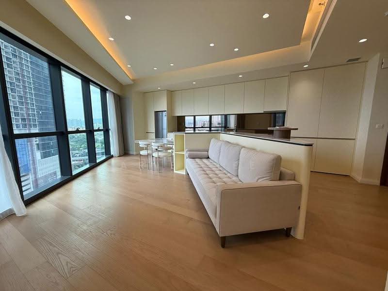 Service Residence for Rent at TRX Residences - Ariel Lee - Living Room - PropertyGuru.com.my