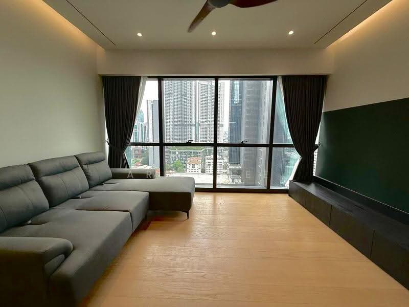 Service Residence for Rent at TRX Residences - Ariel Lee - Living Room - PropertyGuru.com.my