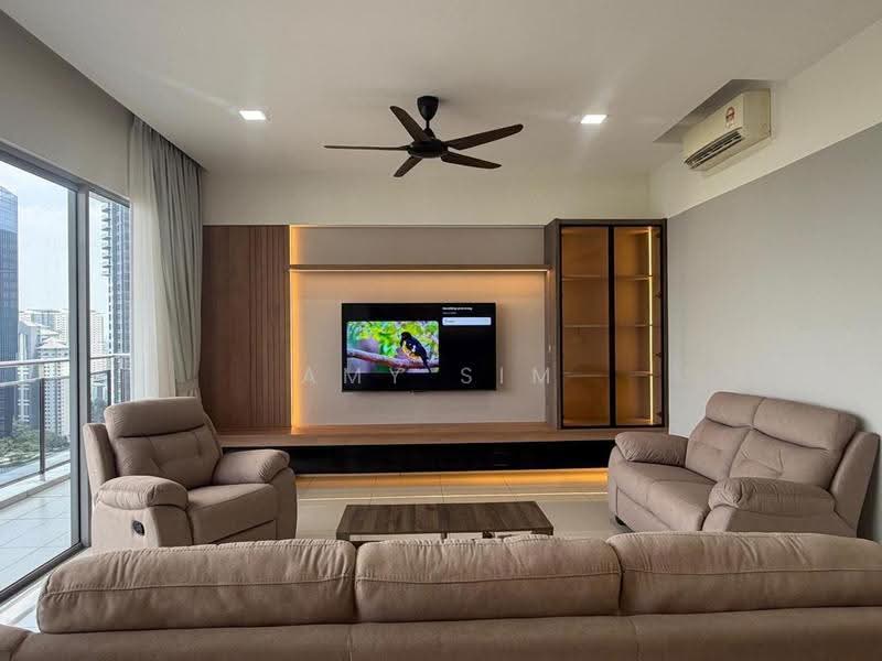 Kondominium untuk Disewa di Sunway GeoLake Residences - Amy Sim - Living Room - PropertyGuru.com.my