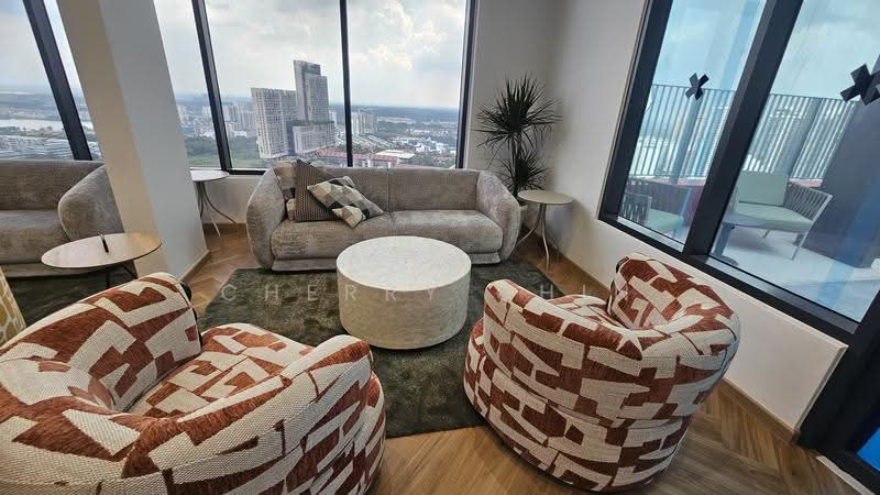 Kediaman Servis untuk Disewa di Tamarind Suites - Cherry Chin - Living Room - PropertyGuru.com.my