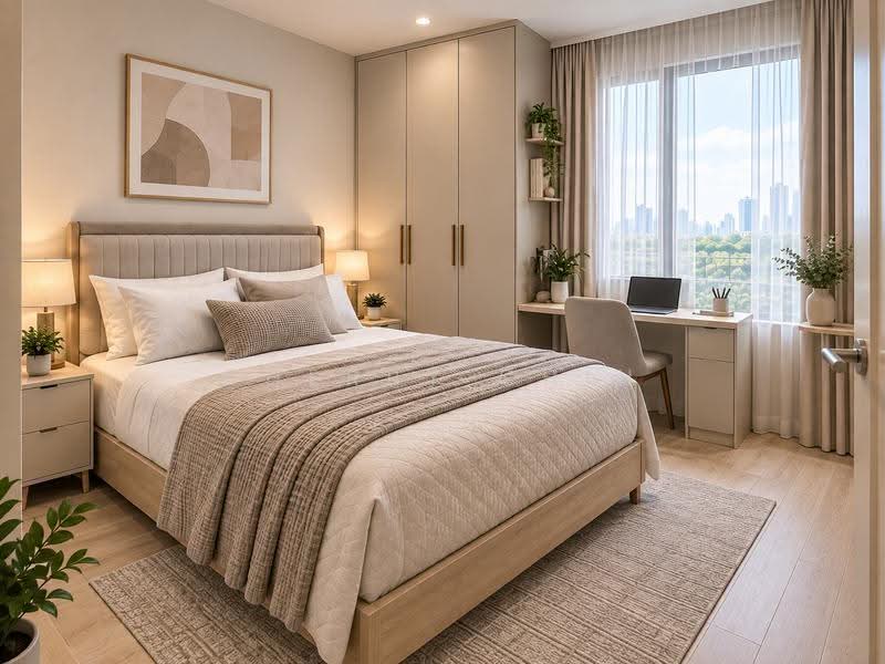 Kediaman Servis untuk Disewa di Tamarind Suites - Cherry Chin - Bedroom - PropertyGuru.com.my