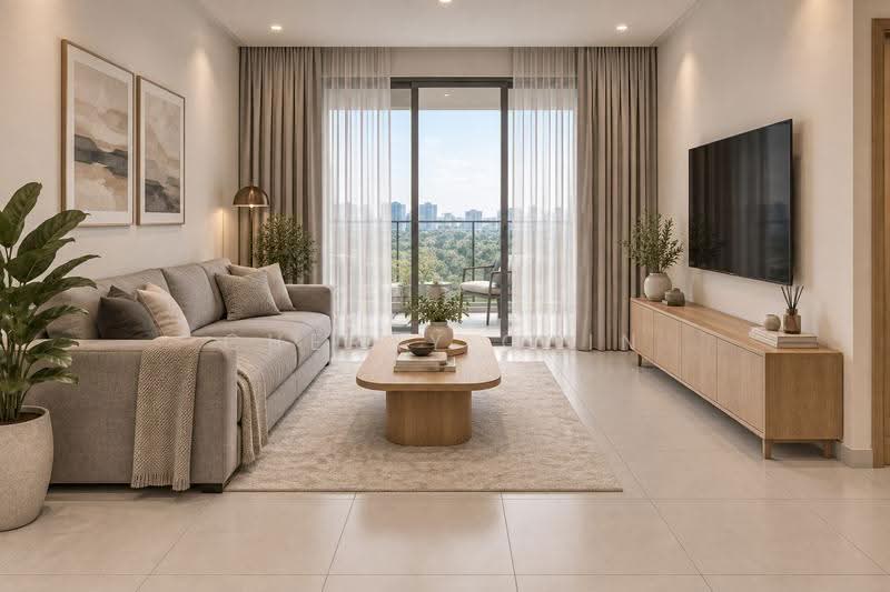 Kediaman Servis untuk Disewa di Tamarind Suites - Cherry Chin - Living Room - PropertyGuru.com.my